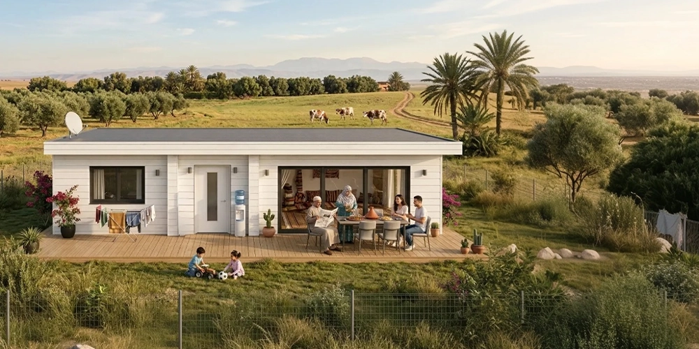 Chalet sur terrain agricole